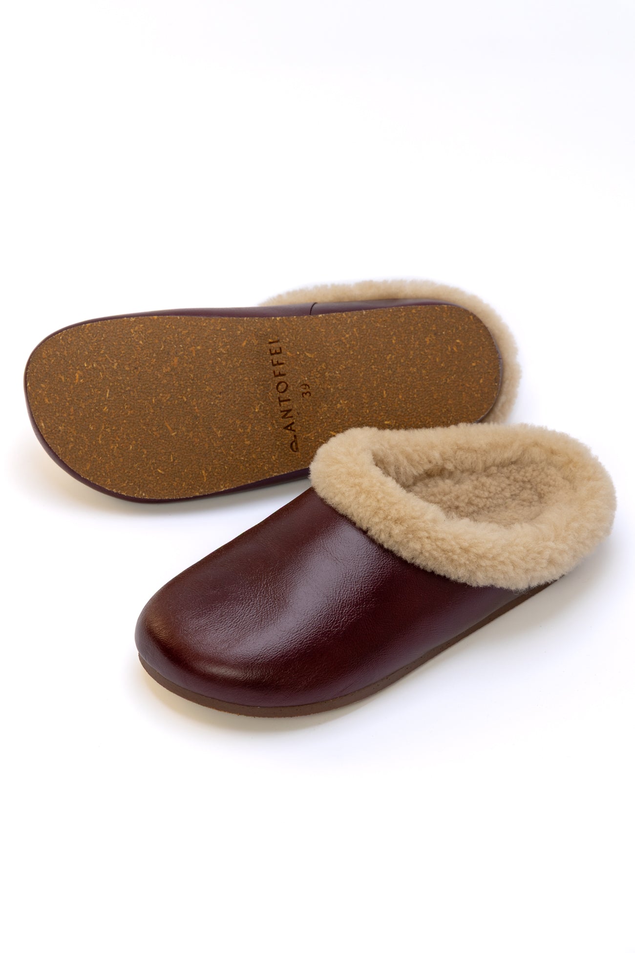 Muti Slide - Burgundy/Beige